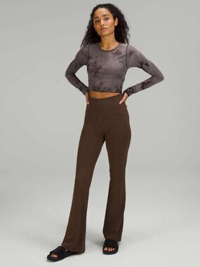 Lululemon Groove Super-High-Rise Flared Pant Nulu Java